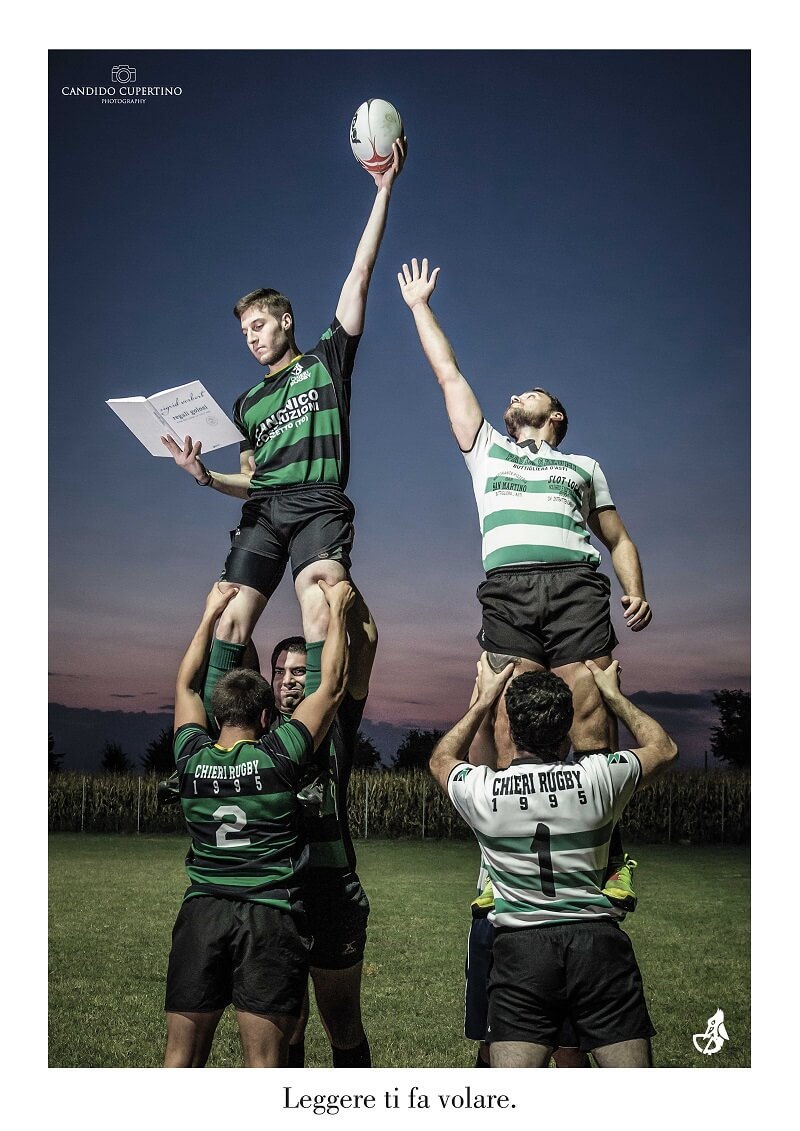 Il rugby entra in biblioteca